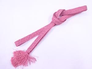 リサイクル　和装小物　帯締め　金糸　フォーマル　正絹　手組　笹波組